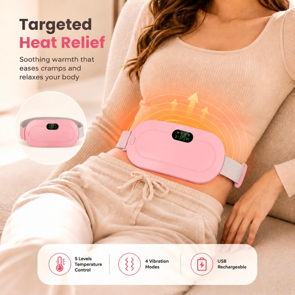 Ravunzelle™ Menstrual Heating Belt